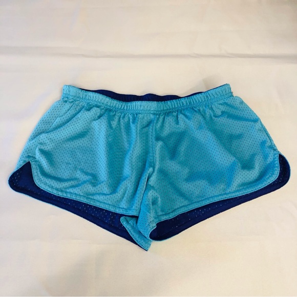 No Brand Pants - Turquoise Purple Reversible Athletic Shorts